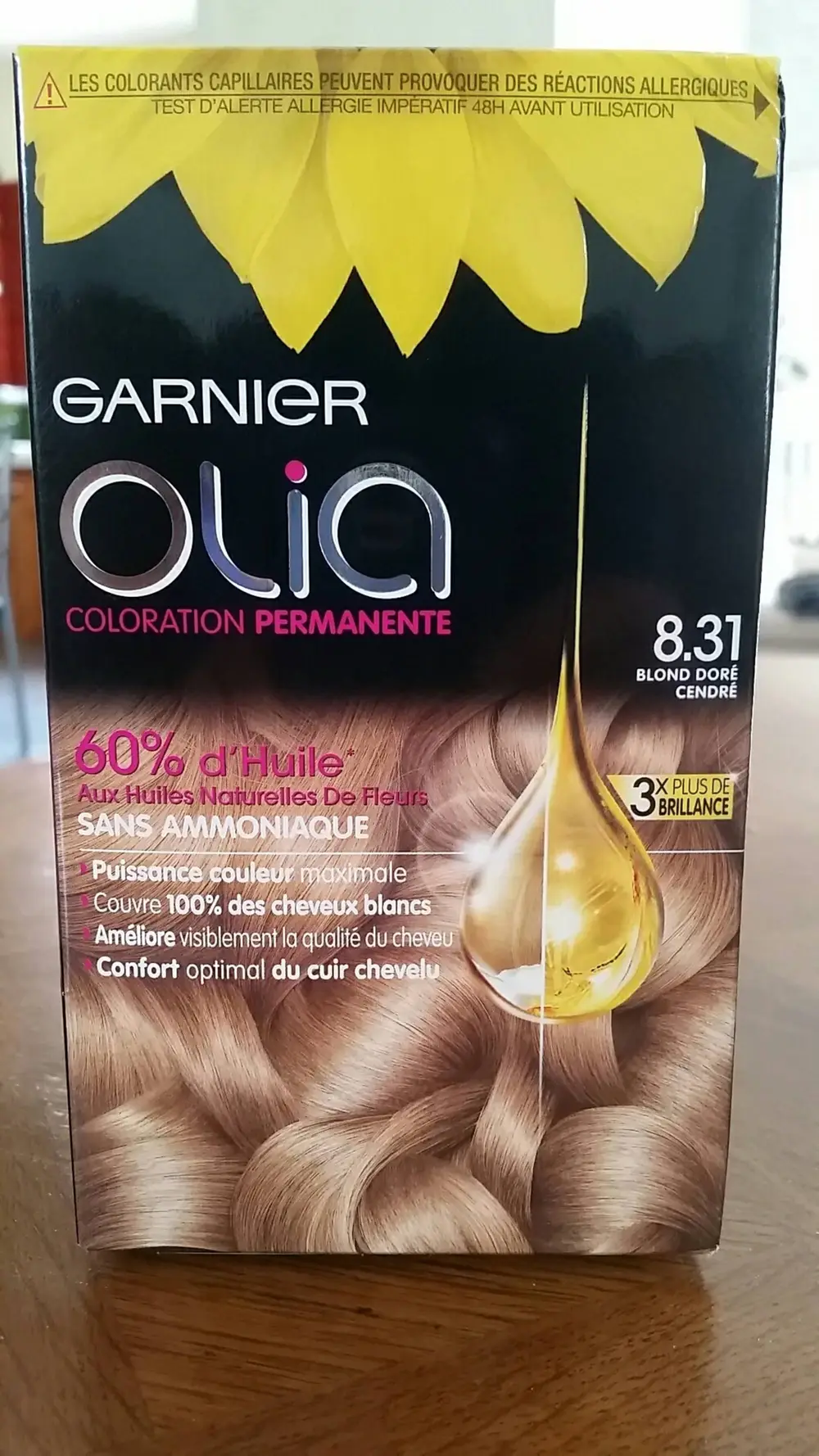 GARNIER - Olia Coloration permanente - Blonde doré cendré 8.31 