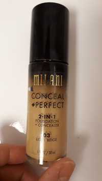 MILANI - Conceal + perfect 2-in-1 foundation + concealer 03 light beige