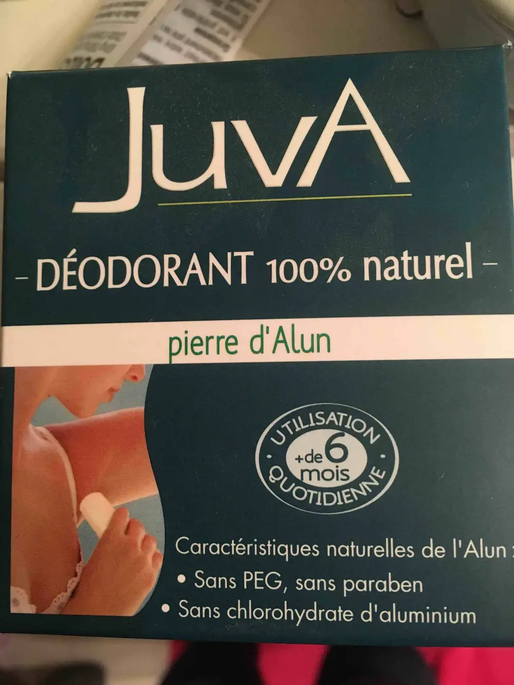 JUVA - Déodorant 100% naturel - Pierre d'alun