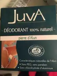 JUVA - Déodorant 100% naturel - Pierre d'alun