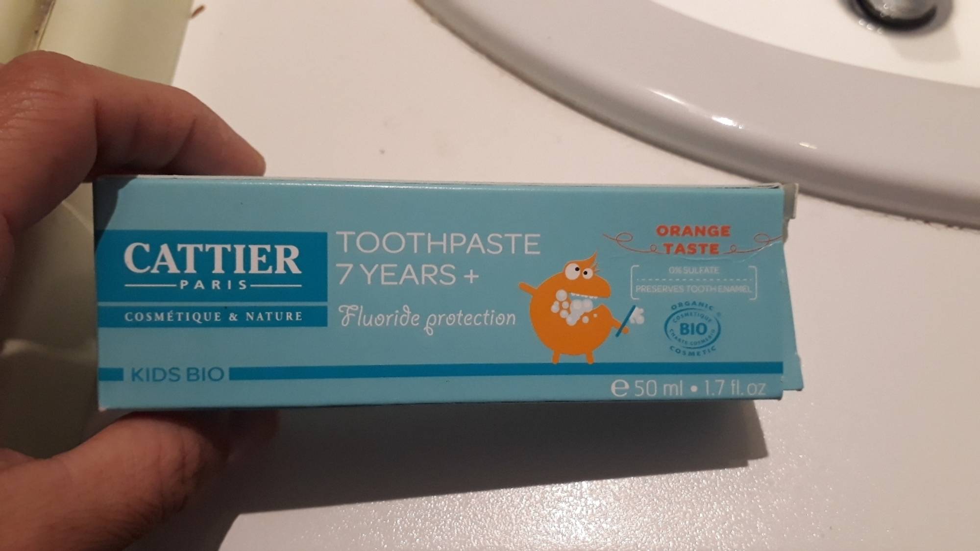 CATTIER - Toothpaste 7 years + fluoride protection