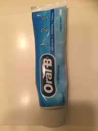 ORAL-B - 1 2 3 - Fluoride toothpaste fresh mint 
