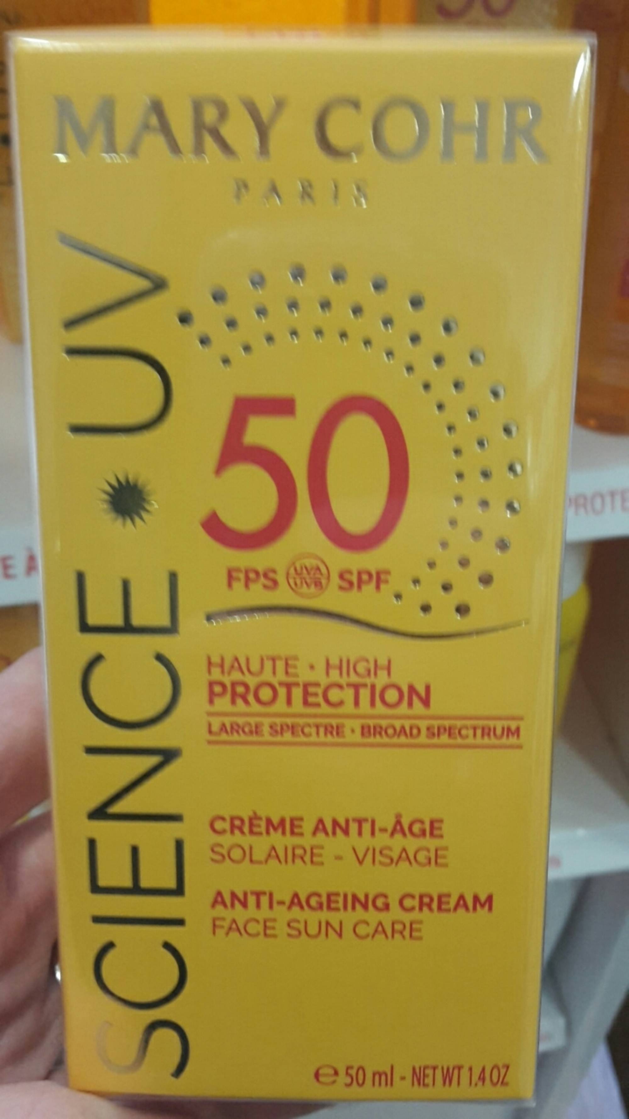 MARY COHR - Science UV - Crème anti-âge solaire spf 50