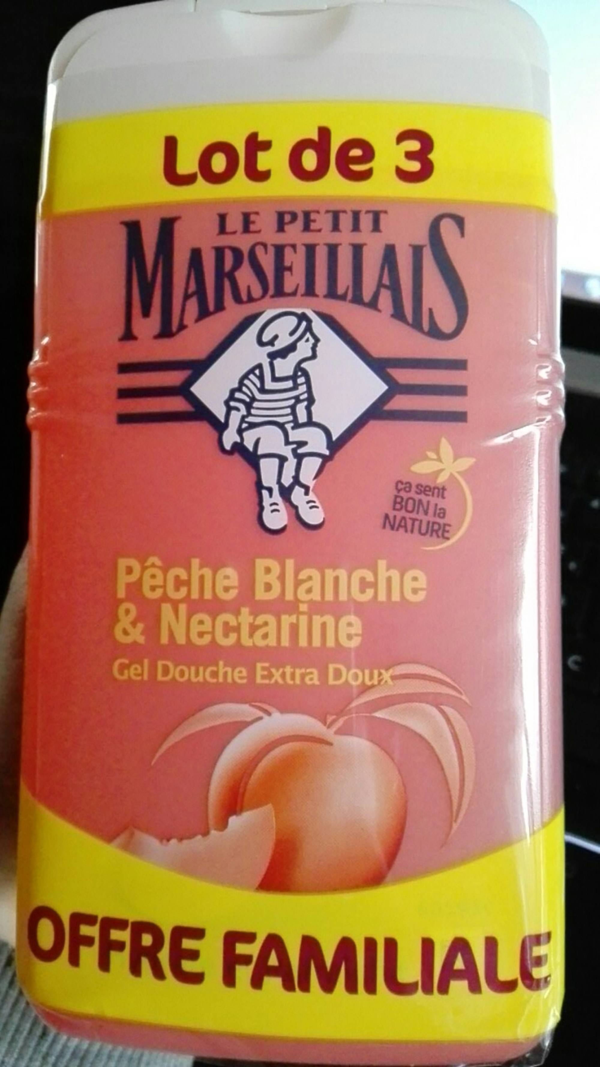 LE PETIT MARSEILLAIS - Pêche Blanche et Nectarine - Gel douche extra doux
