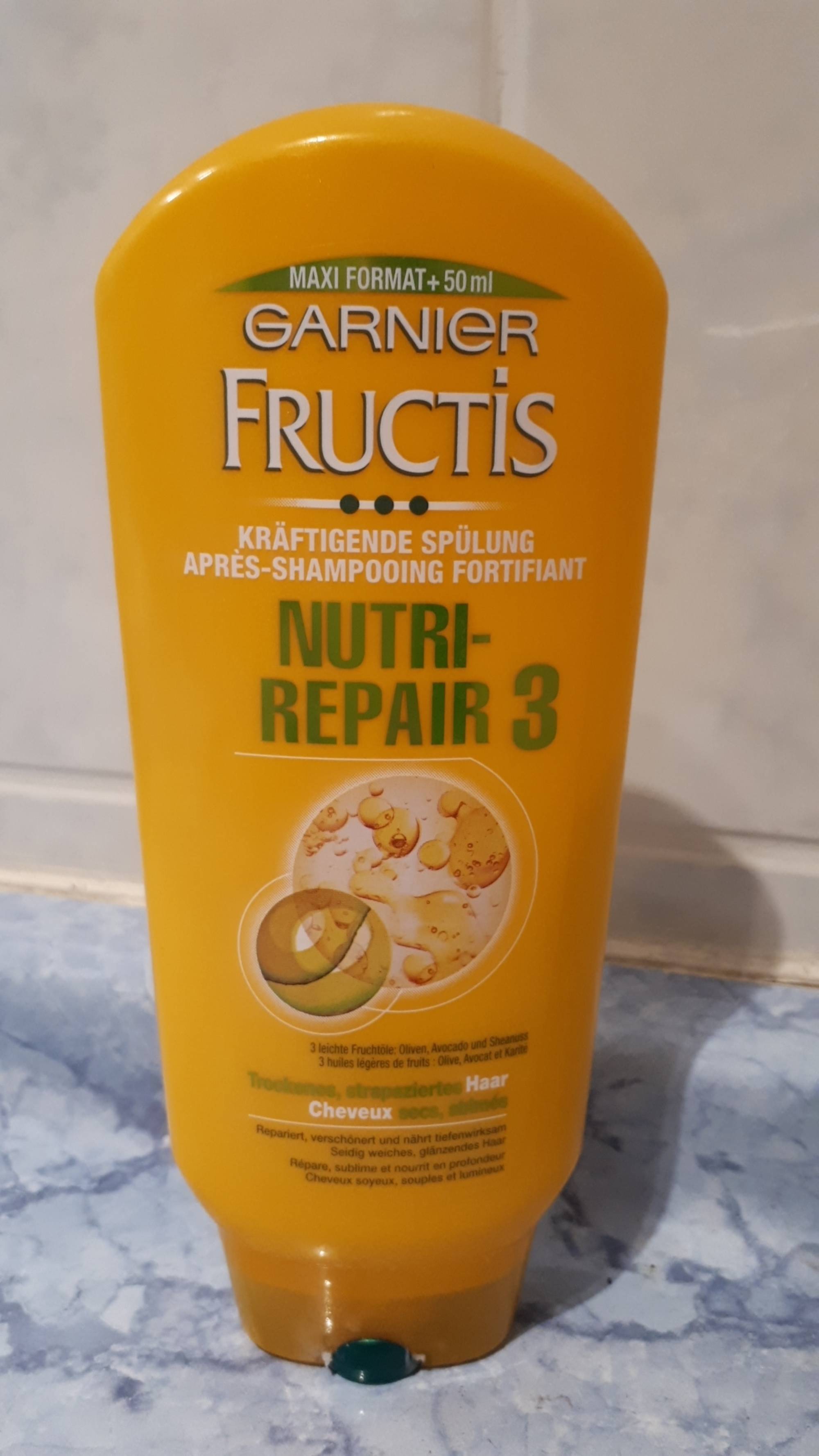 GARNIER - Fructis nutri-repair 3 - Après-shampooing fortifiant 