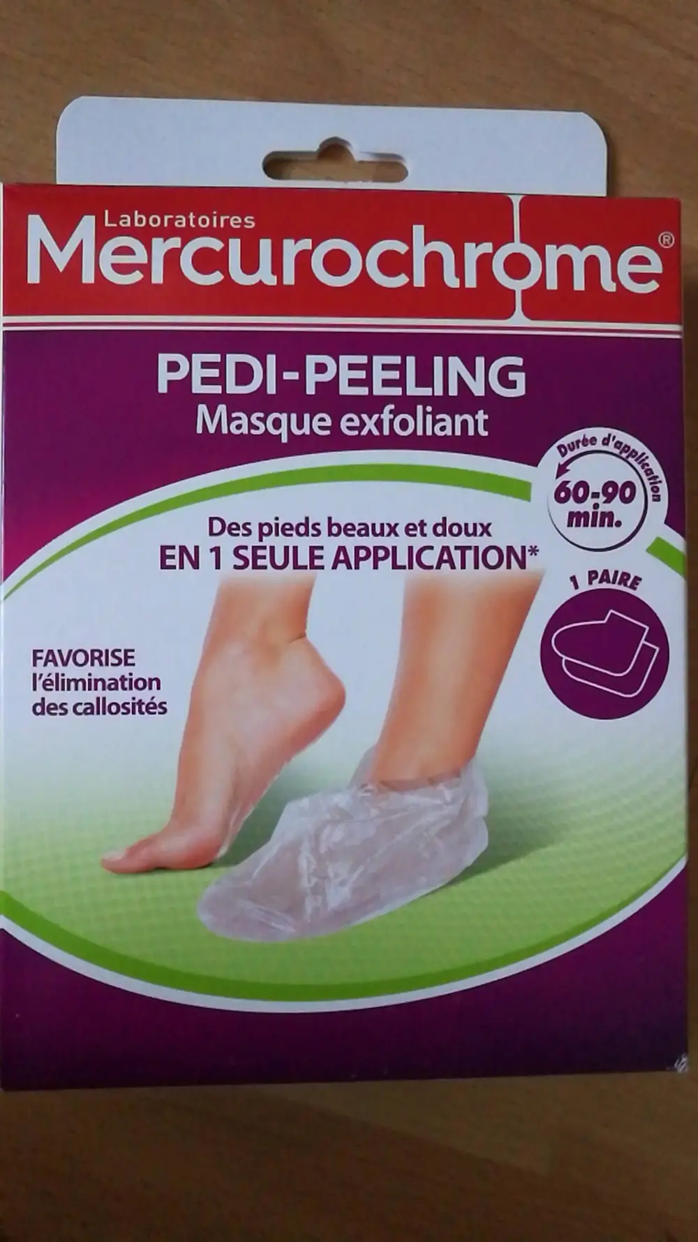 MERCUROCHROME - Pedi-peeling - Masque exfoliant