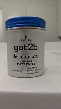 SCHWARZKOPF - Got2b beach matt -  Matt paste