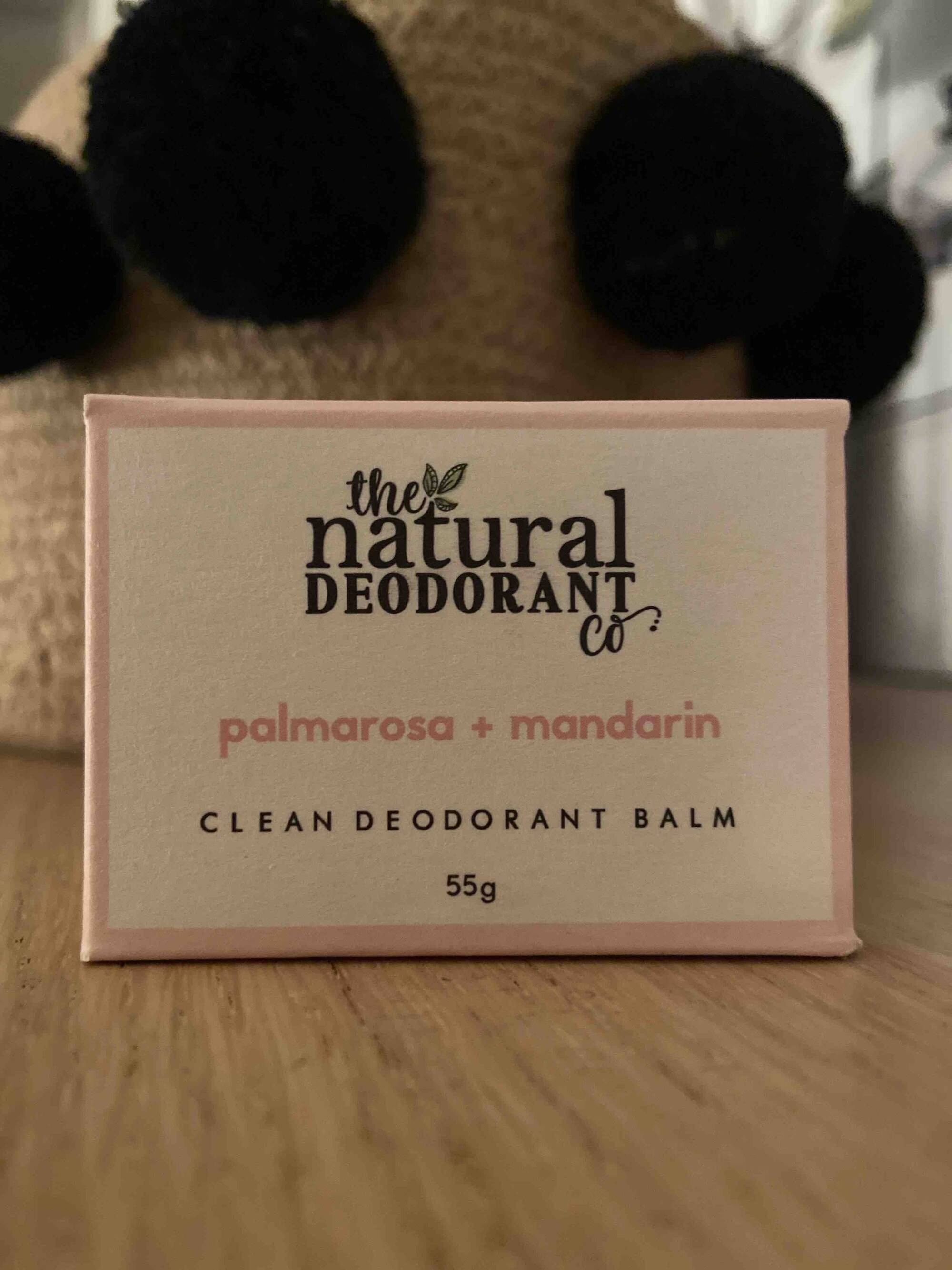 THE NATURAL DEODORANT CO - Clean deodorant balm