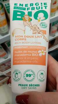 ENERGIE FRUIT - Mon doux lait corps - Huiles de Monoï & Macadamia Bio