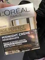L'ORÉAL - Age perfect - Midnight crème régénérante
