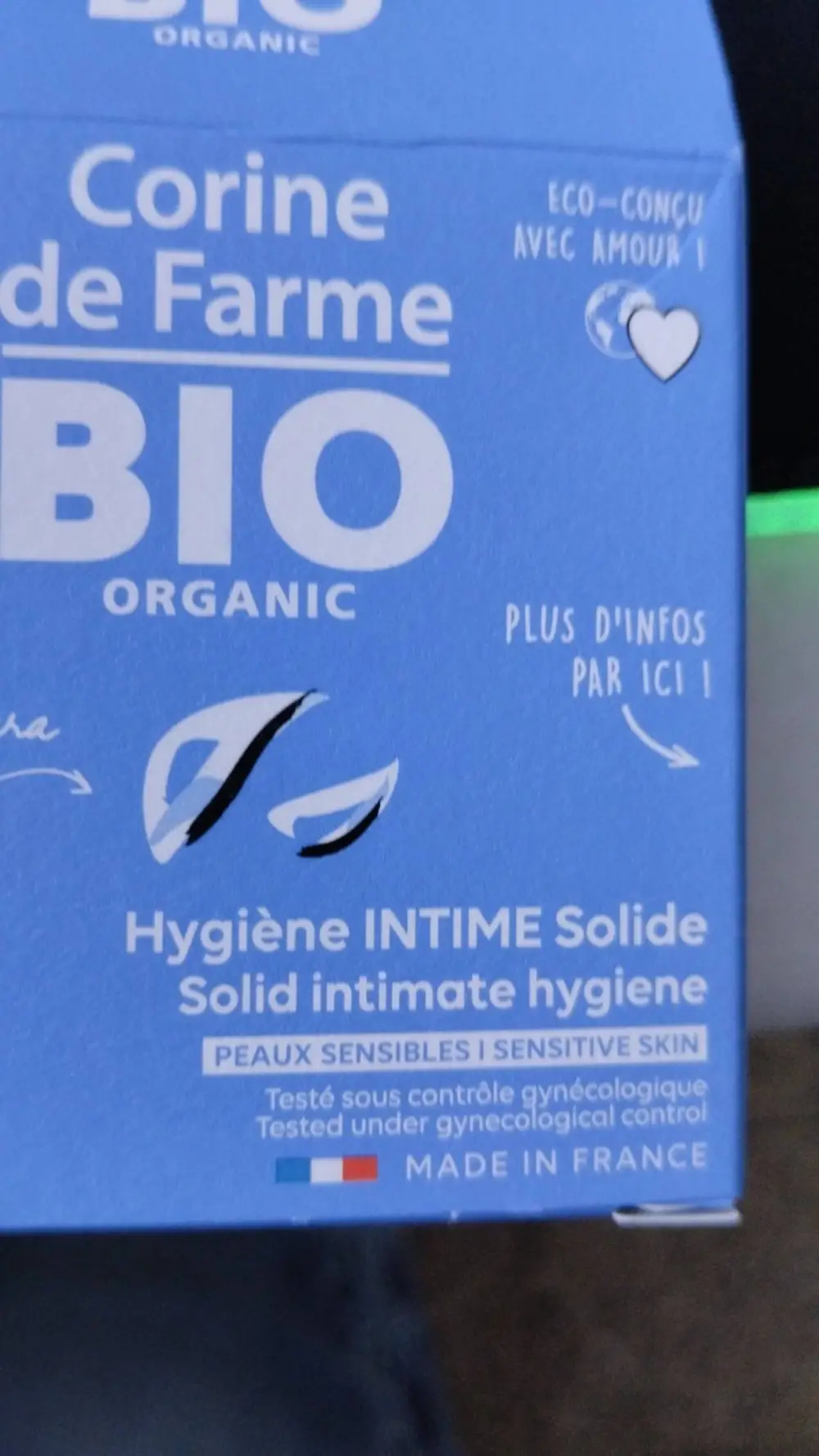 CORINE DE FARME - Bio - Hygiène intime solide 