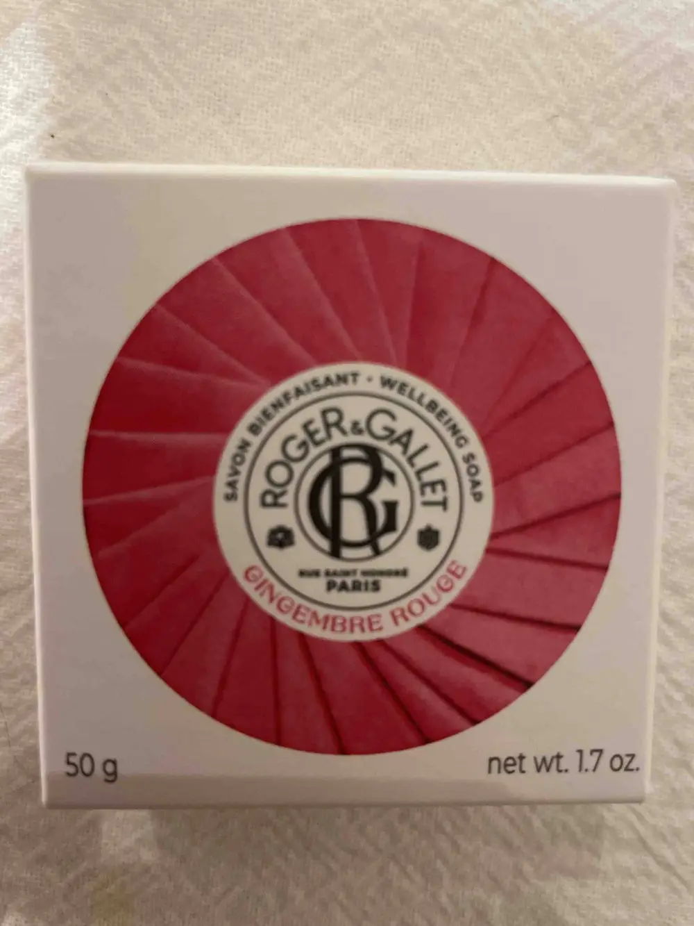 ROGER & GALLET - Gingembre rouge - Savon bienfaisant