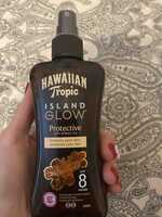 HAWAIIAN TROPIC - Island glow - Protective dry spray oil SPF 8