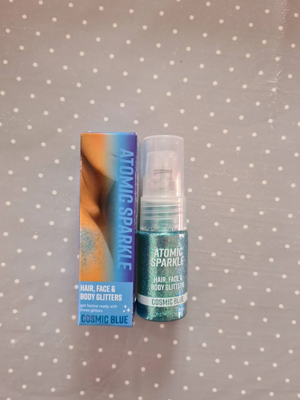ATOMIC SPARKLE - Hair, face & body glitters cosmic blue