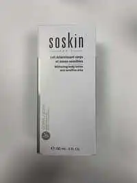 SOSKIN - Lait éclaircissant corps et zones sensibles