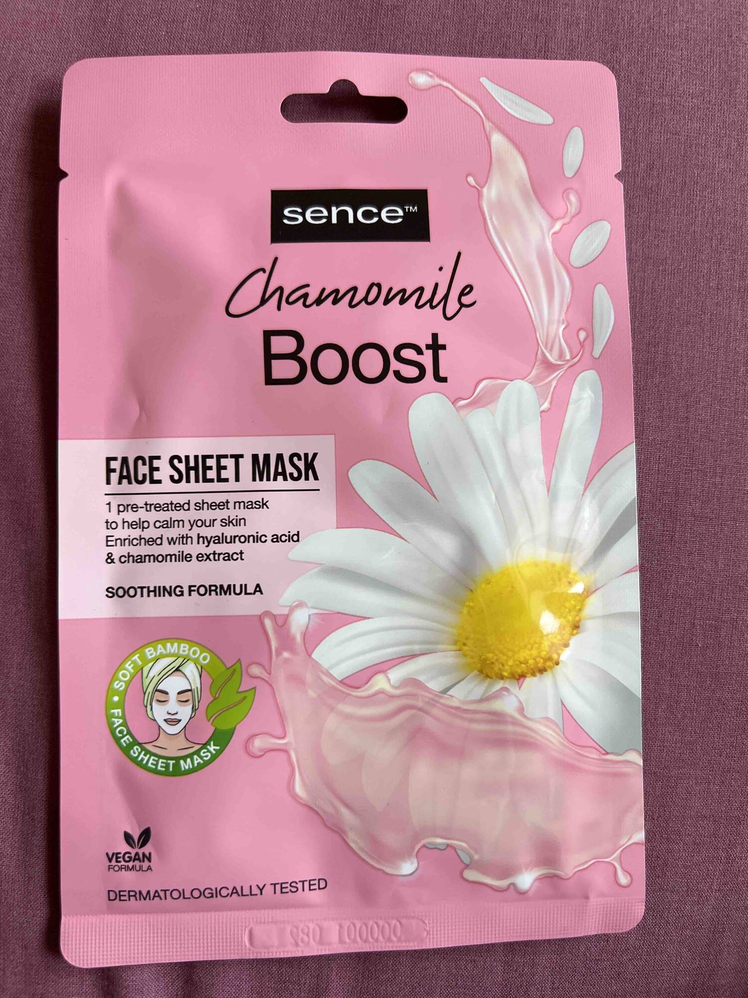 SENCE - Chamomile boost - Face sheet mask