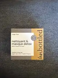 UN BOTTLED - Nettoyant et masque detox