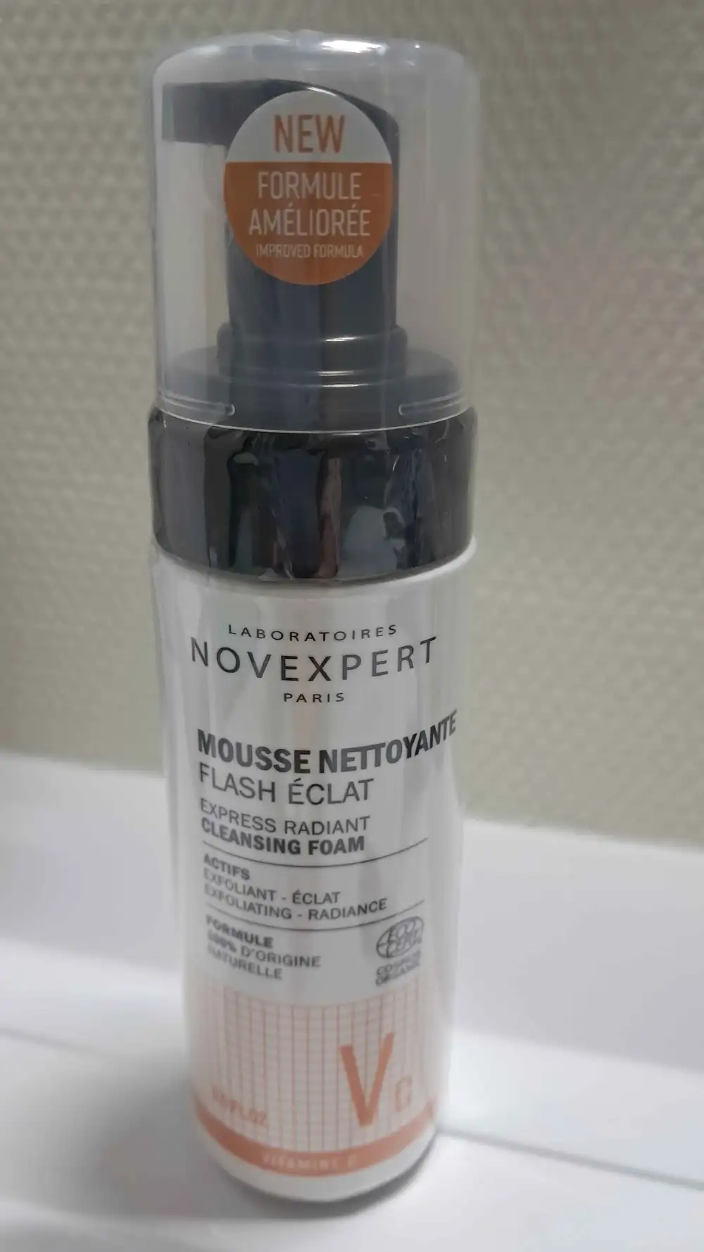NOVEXPERT - Mousse nettoyante flash éclat 