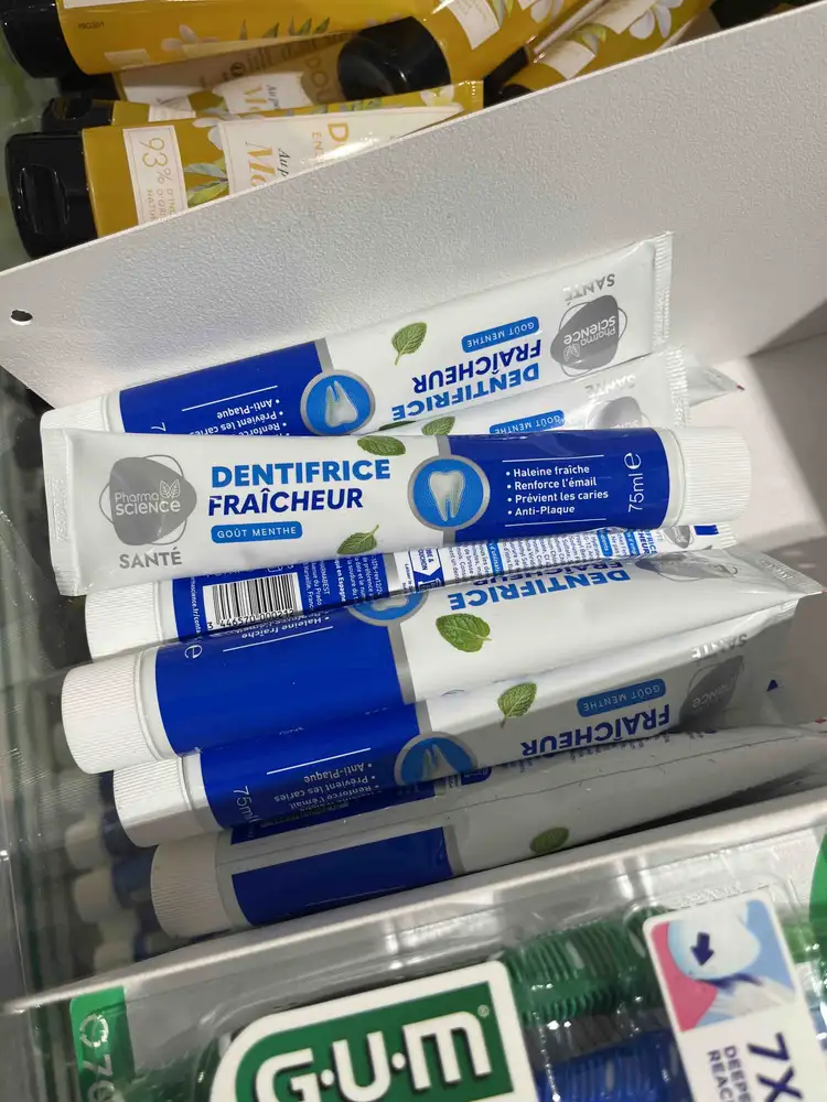 PHARMASCIENCE - Dentifrice fraîcheur goût menthe