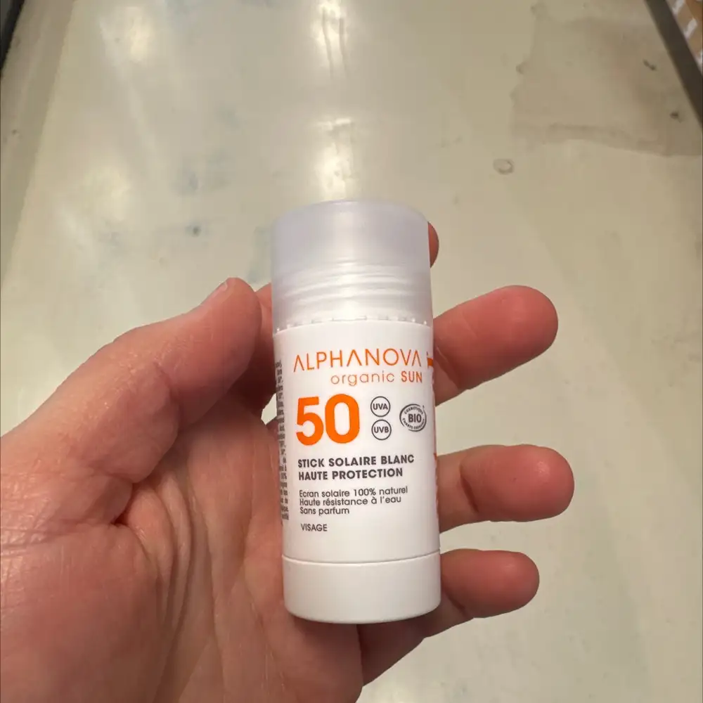 ALPHANOVA - Visage - Stick solaire blanc haute protection 50