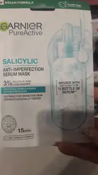 GARNIER - Pure active salicylic - Anti-impefection serum mask