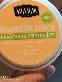 WAAM - Beurre de karité fraîcheur printanière 
