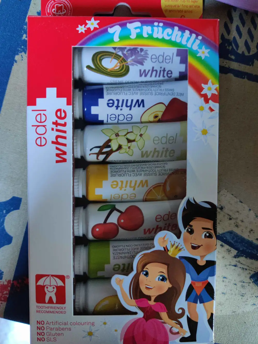 EDEL WHITE - 7 Früchtli set