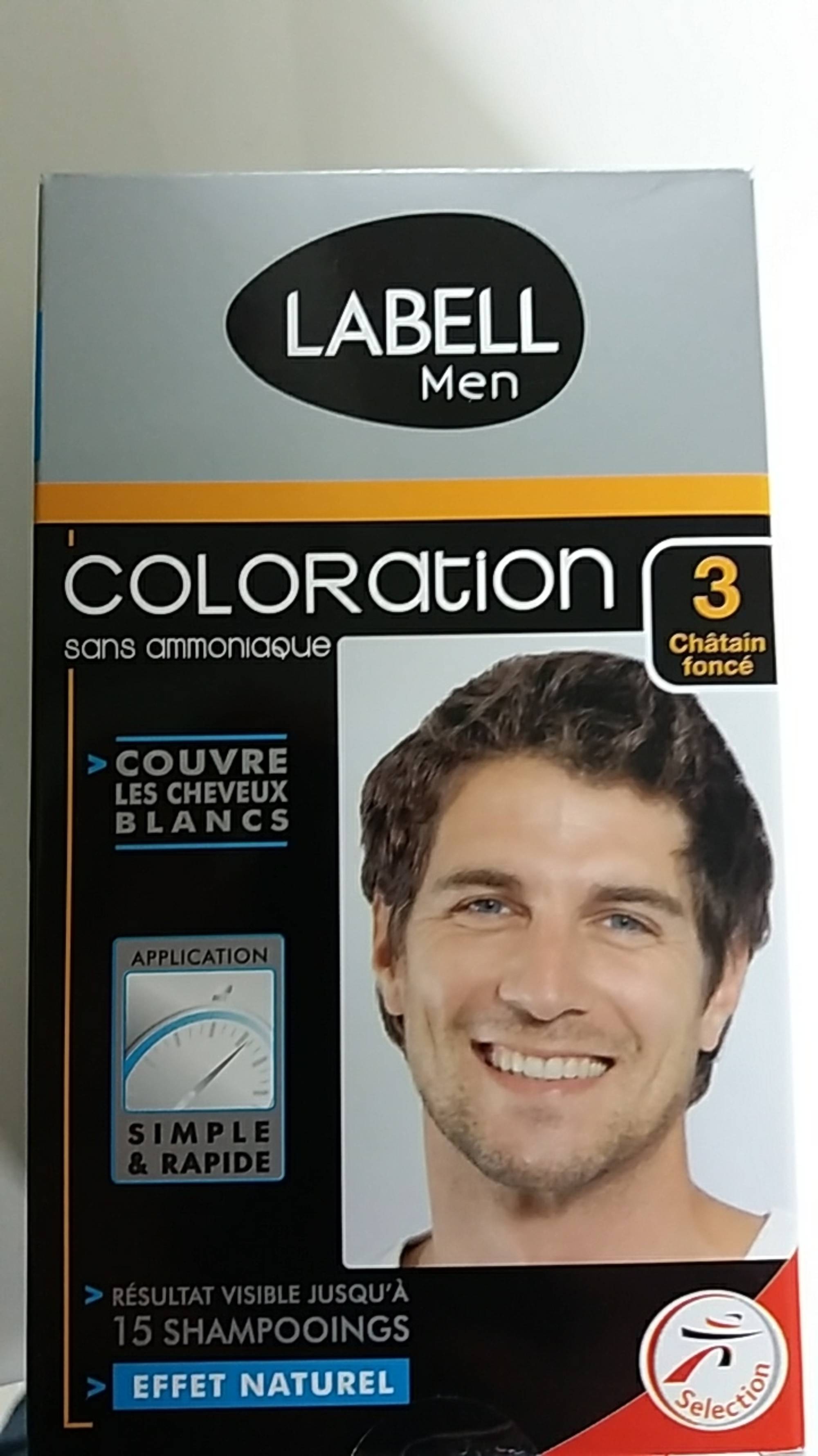 LABELL - Men -Coloration sans ammoniaque 3 châtain foncé