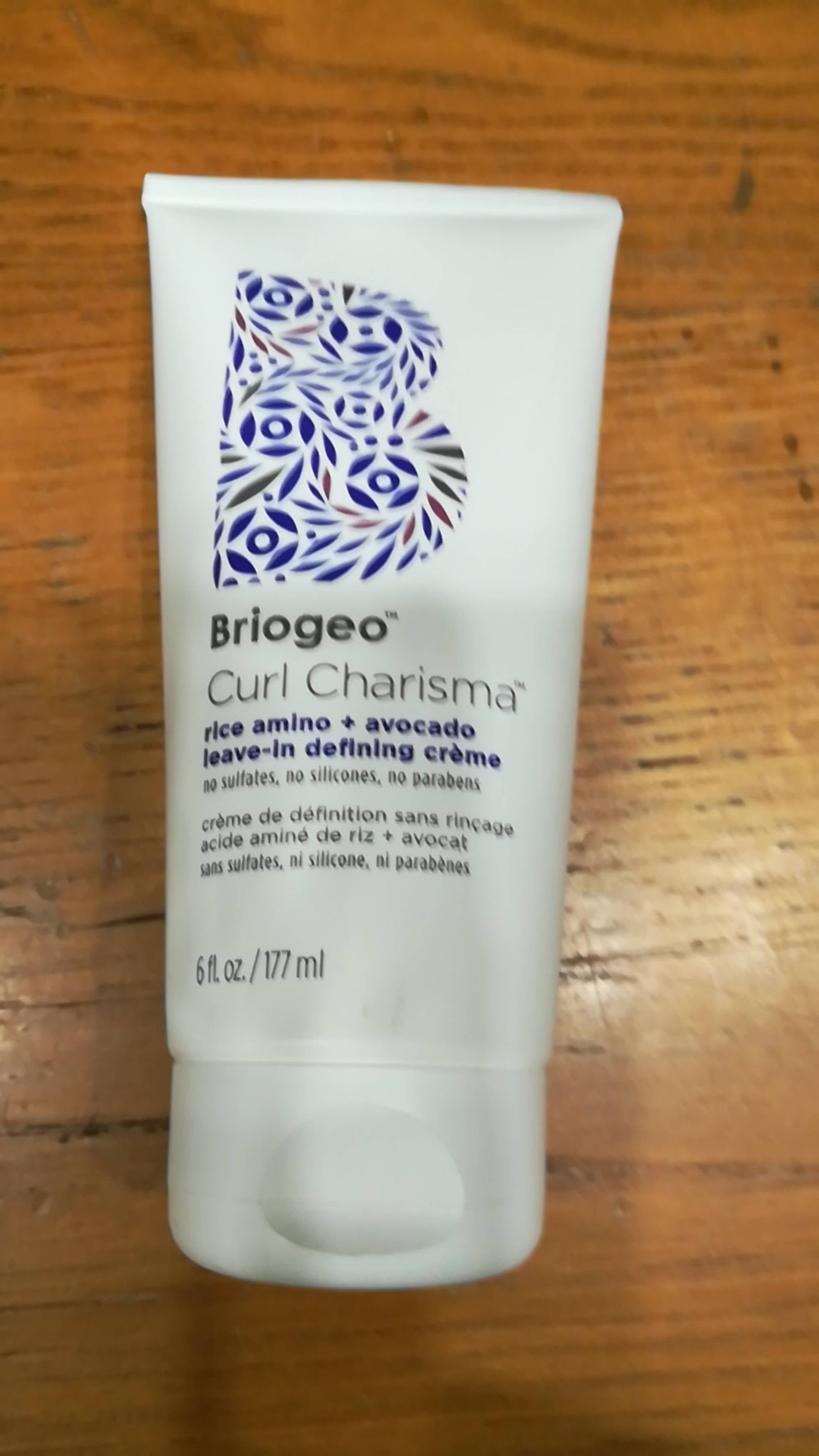 BRIOGEO - Curl charisma - Rice amino + avocado leave-in defining crème