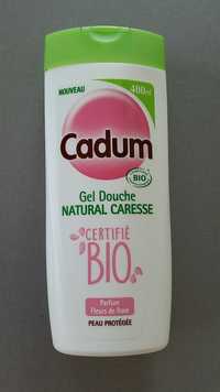 CADUM - Gel douche natural caresse bio parfum fleur de rose