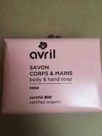 AVRIL - Savon corps & mains rose bio