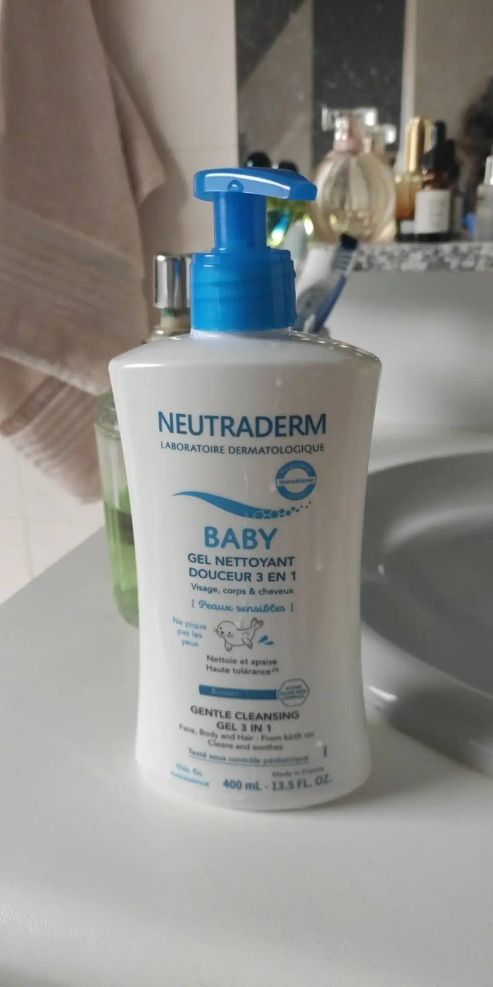 NEUTRADERM - Baby - Gel nettoyant douceur 3 en 1