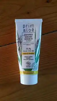 PRIM ALOÉ - Dentifrice gencives sensibles au citron & centella