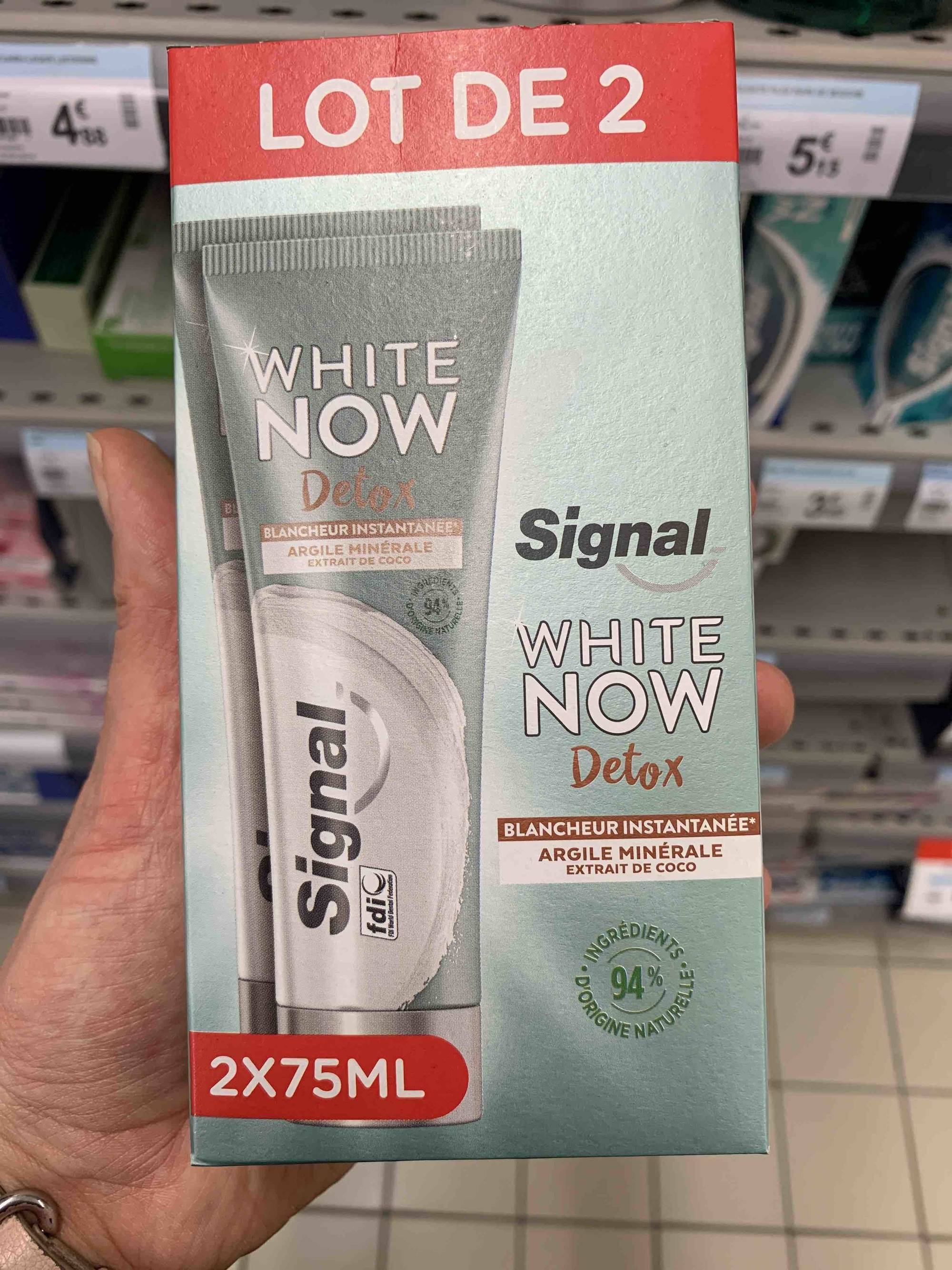 SIGNAL - White now detox - Dentifrice blancheur instantanée