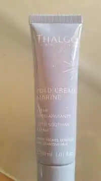 THALGO - Cold cream marine - Crème nutri apaisante