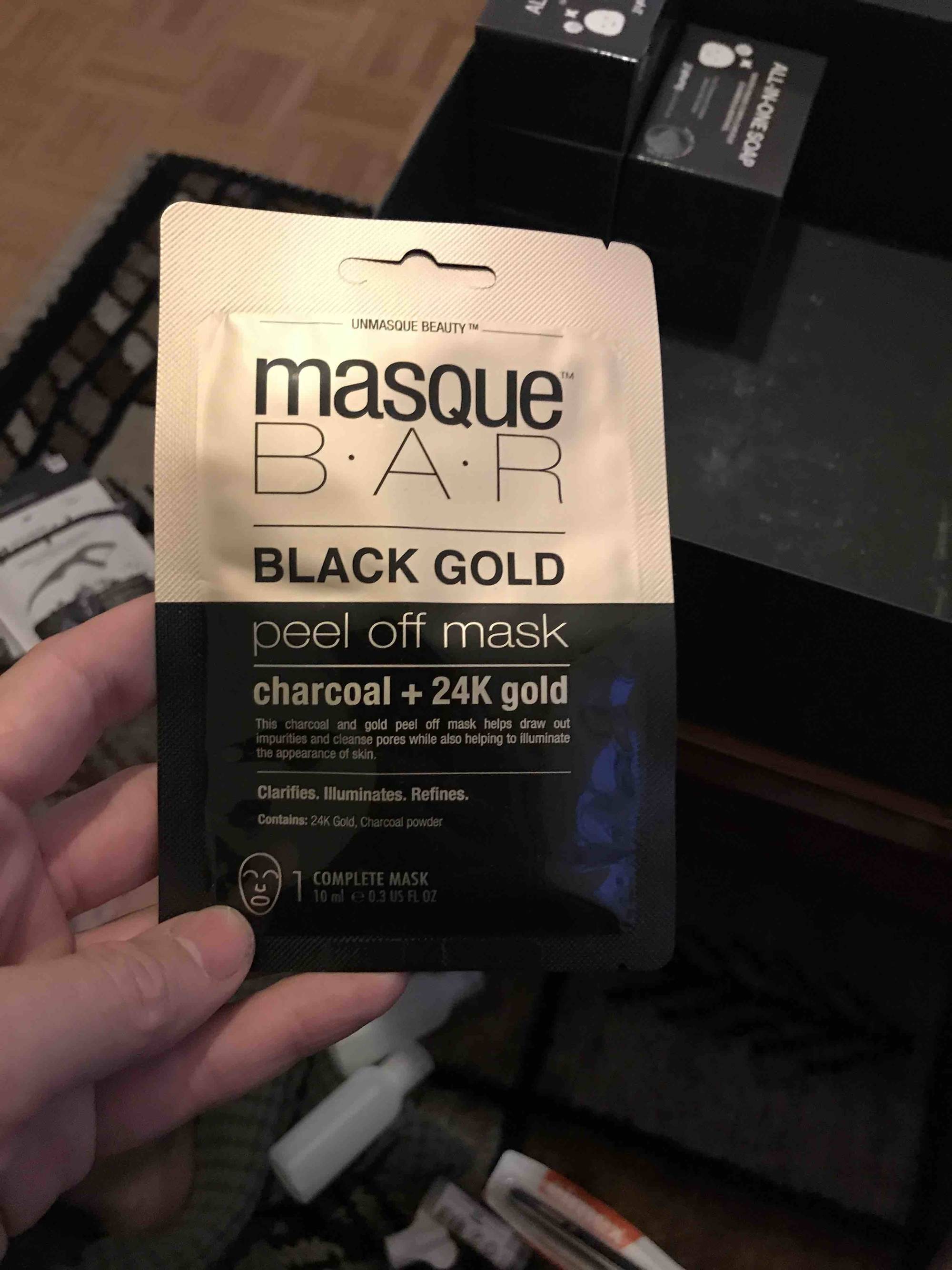 MASQUE B.A.R - Black Gold - Peel off mask