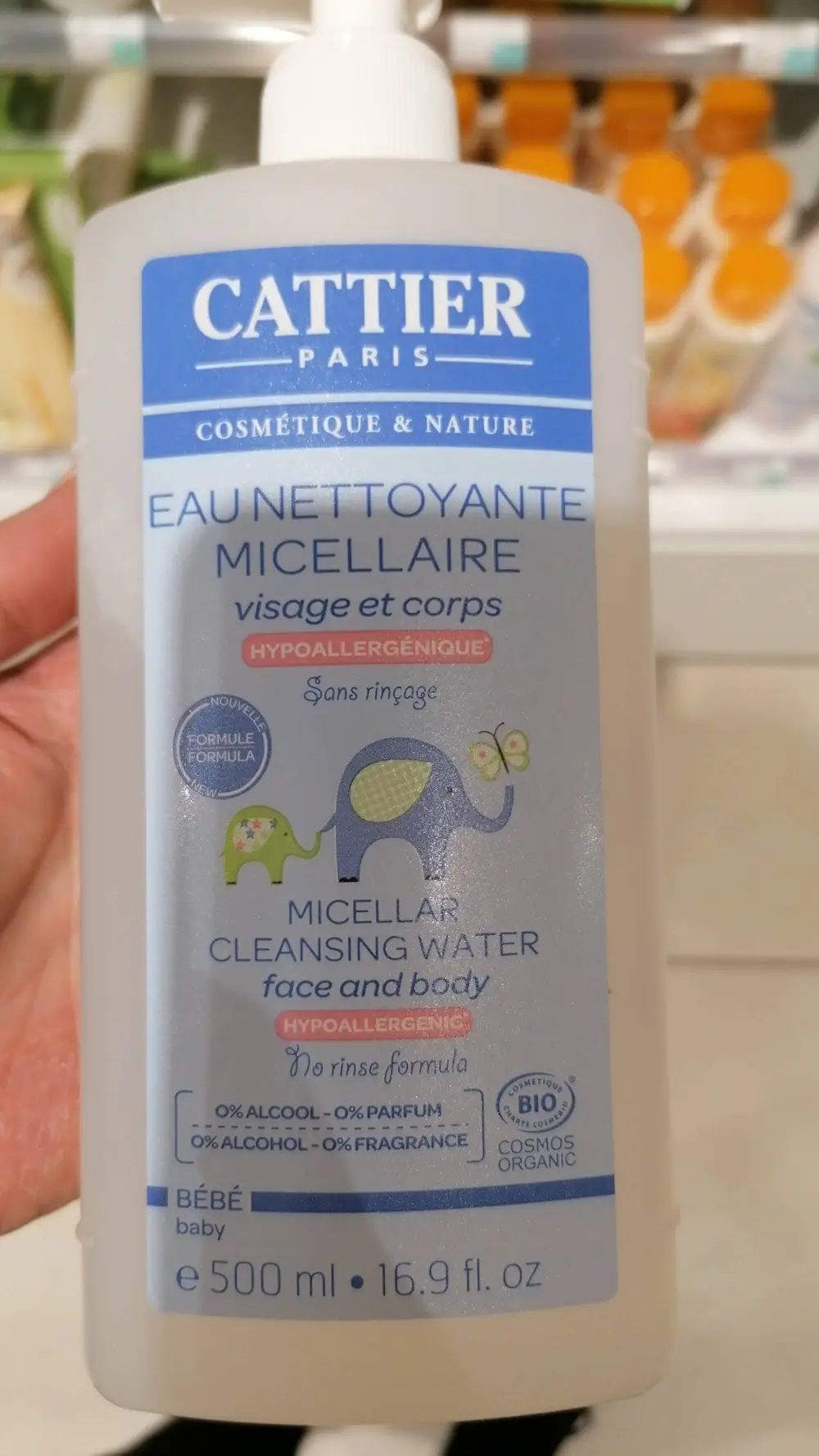 CATTIER PARIS - Bébé - Eau nettoyante micellaire visage et corps 