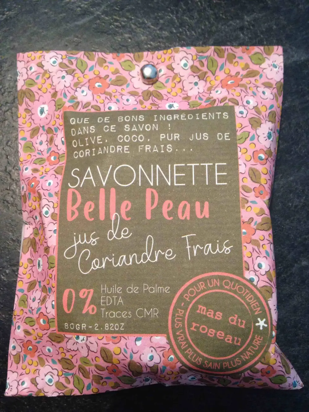 MAS DU ROSEAU - Belle peau - Savonnette jus de coriandre frais