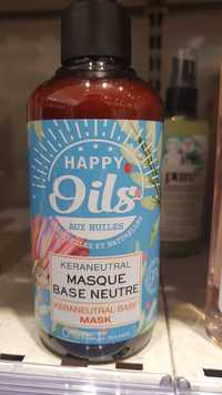 HAPPY OILS - Masque base neutre aux huiles