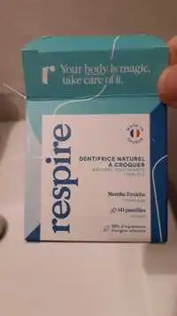 RESPIRE - Dentifrice naturel à croquer Menthe fraîche