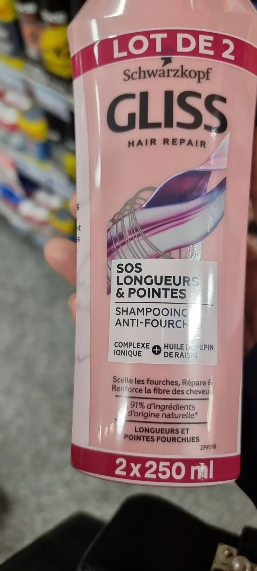 SCHWARZKOPF - Gliss SOS longueurs & pointes - Shampooing anti-fourches
