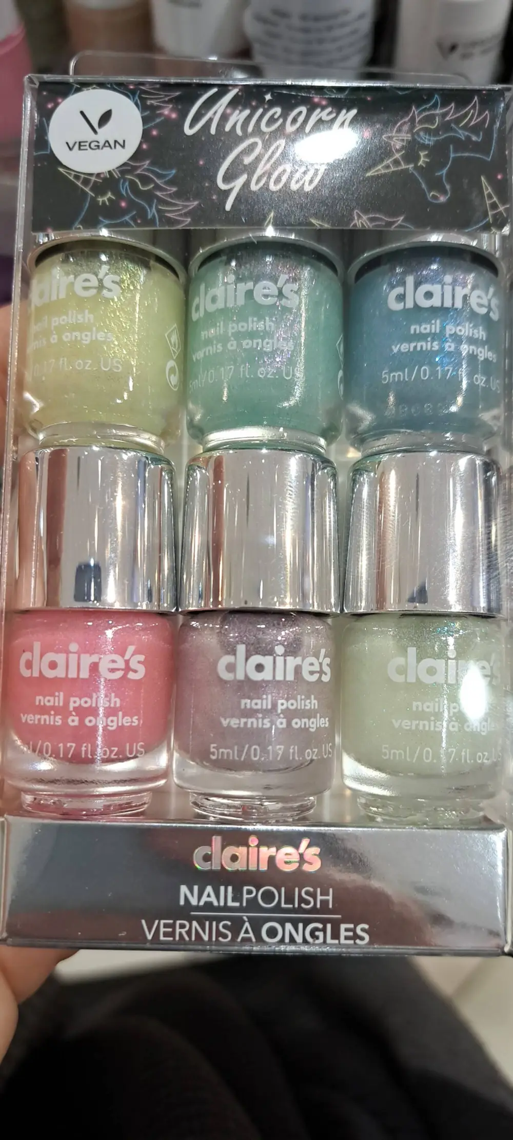 CLAIRE'S - Unicorn glow - Vernis à ongles 