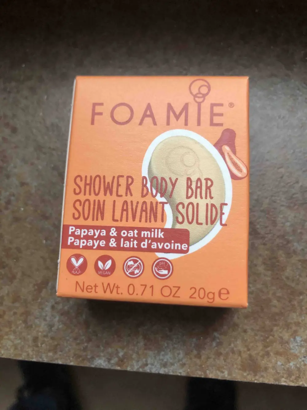 FOAMIE - Soin lavant solide papaye & lait d'avoine