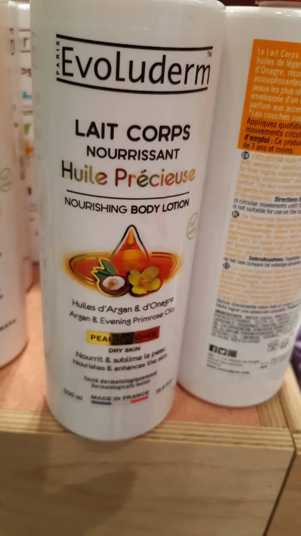 EVOLUDERM - Huile précieuse - Lait corps nourrissant