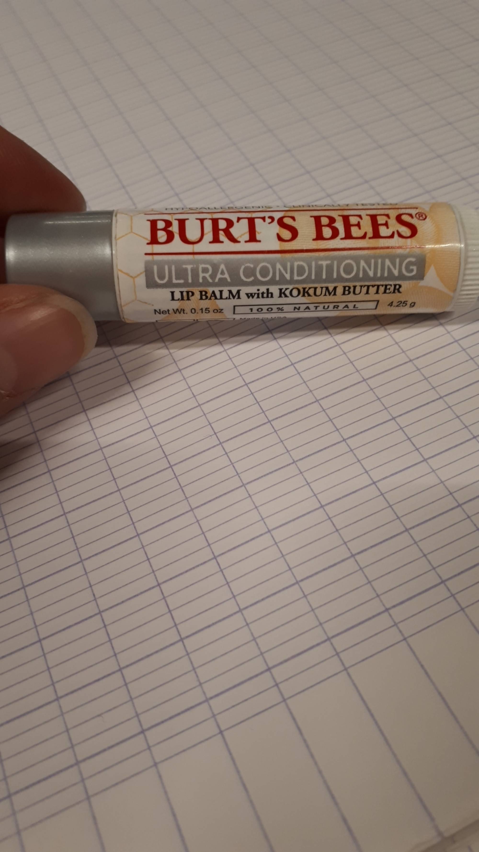 BURT'S BEES - Ultra conditioning - Lip balm with kokum butter