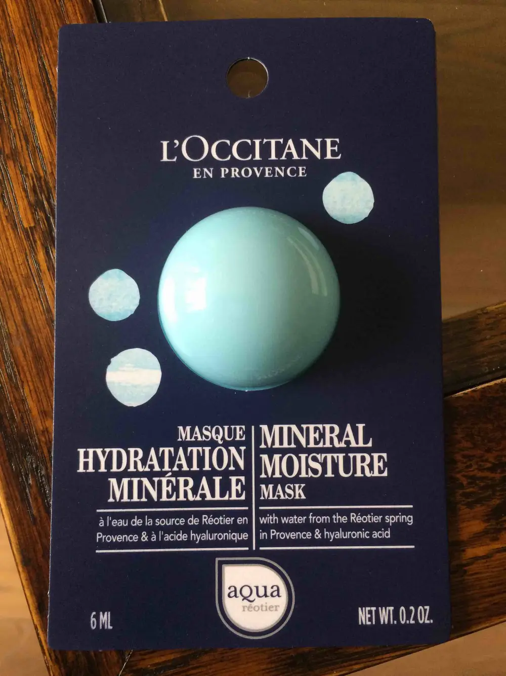 L'OCCITANE - Aqua réotier - Masque hydratation minérale