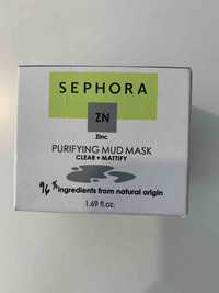 SEPHORA - Zinc - Purifying mud mask 