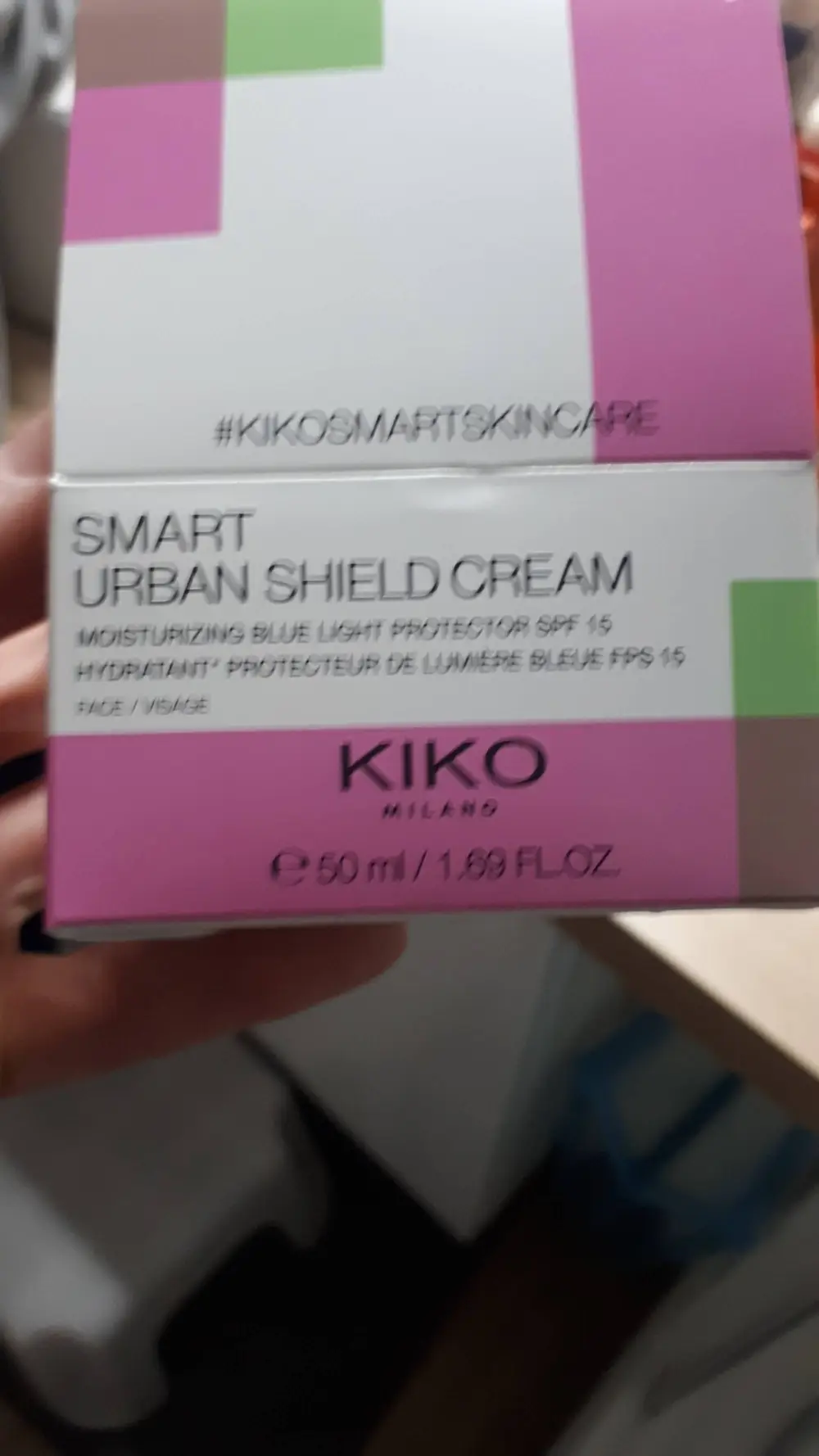 KIKO - Smart urban shield cream - Hydratant protecteur de lumière bleue FPS 15