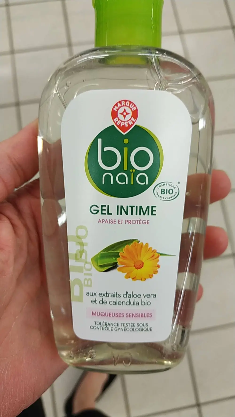 MARQUE REPÈRE - Bio naïa - Gel intime apaise et protège 