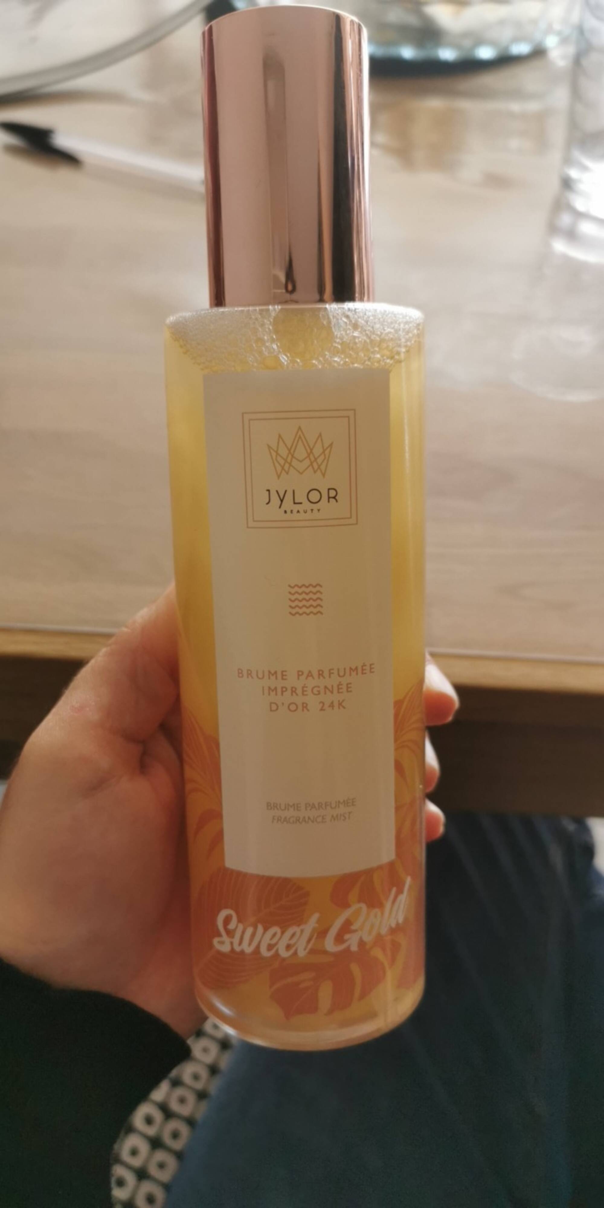 JYLOR - Brume parfumée imprégnée d'or 24K